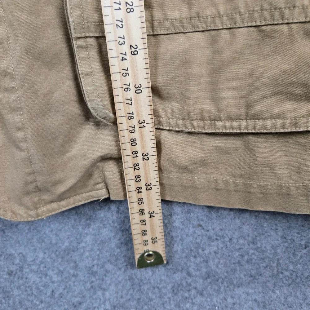 North Bay Barn Jacket Mens Large Tan Wool Lined Canvas Field Coat Workwear Chore